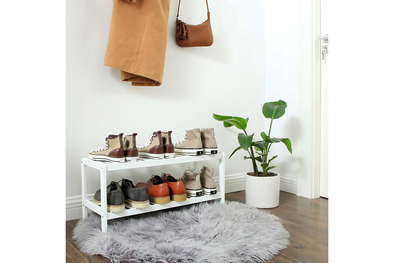 Songmics LBS02WT Shoe Rack | White