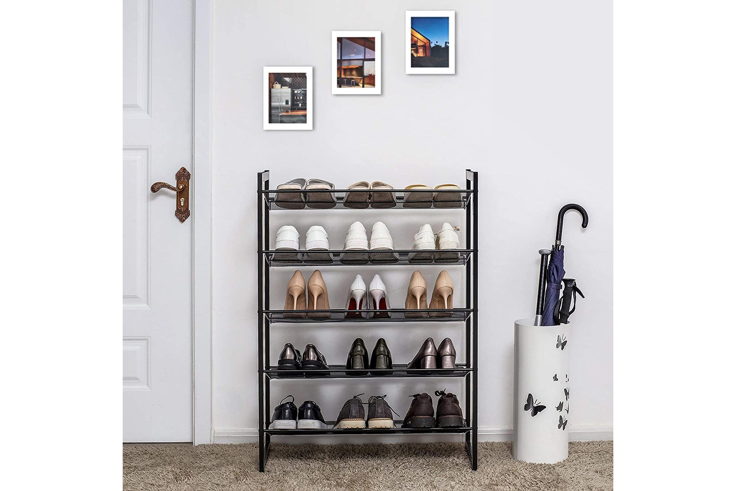 Songmics LMR005B 5 Tier Shoe Rack