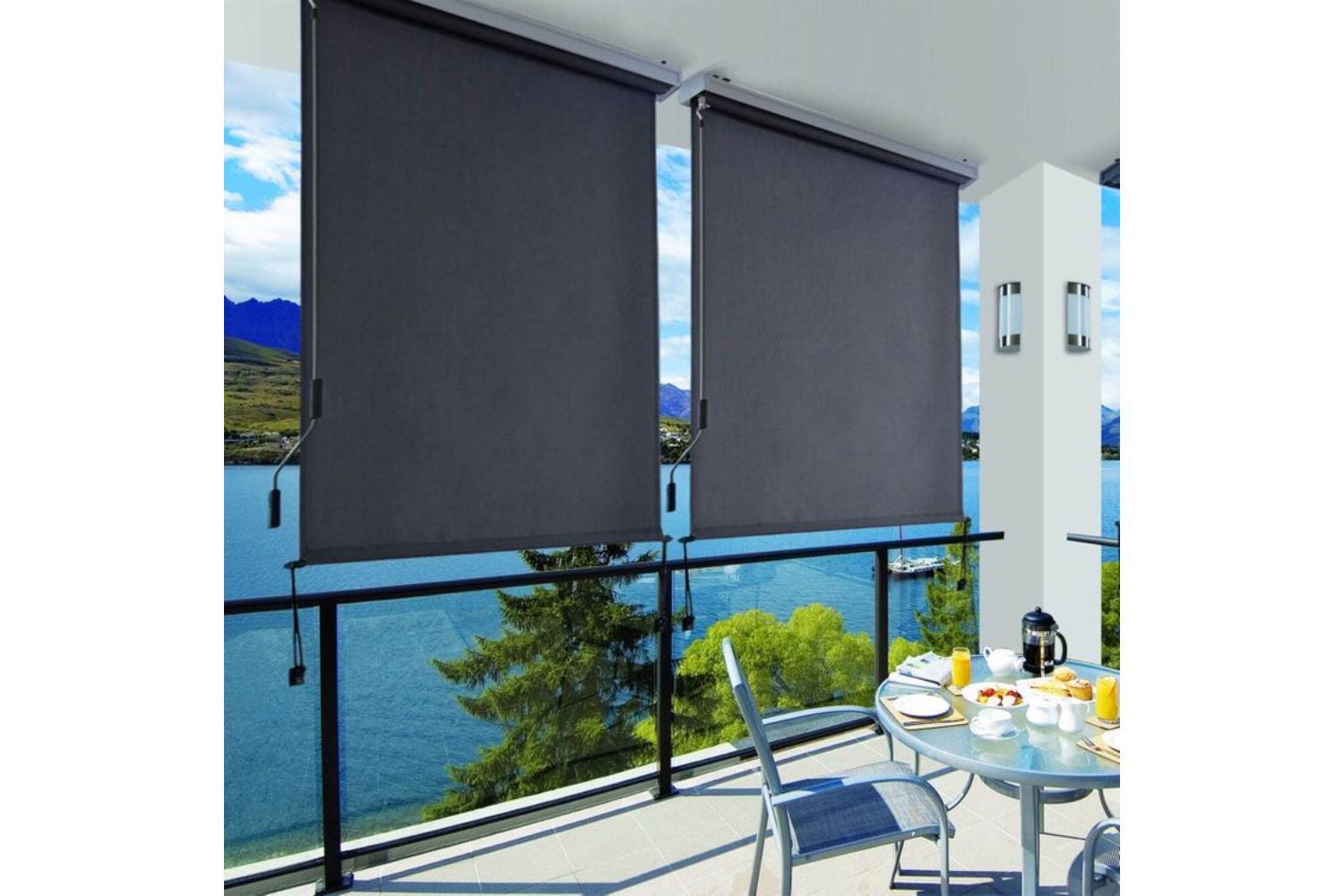 Songmics GSA145GY Vertical Awning | Anthracite