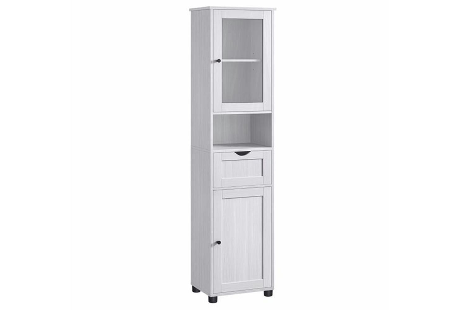 Vasagle BBK163T44 Bathroom Cabinet with Height-Adjustable Shelves | White