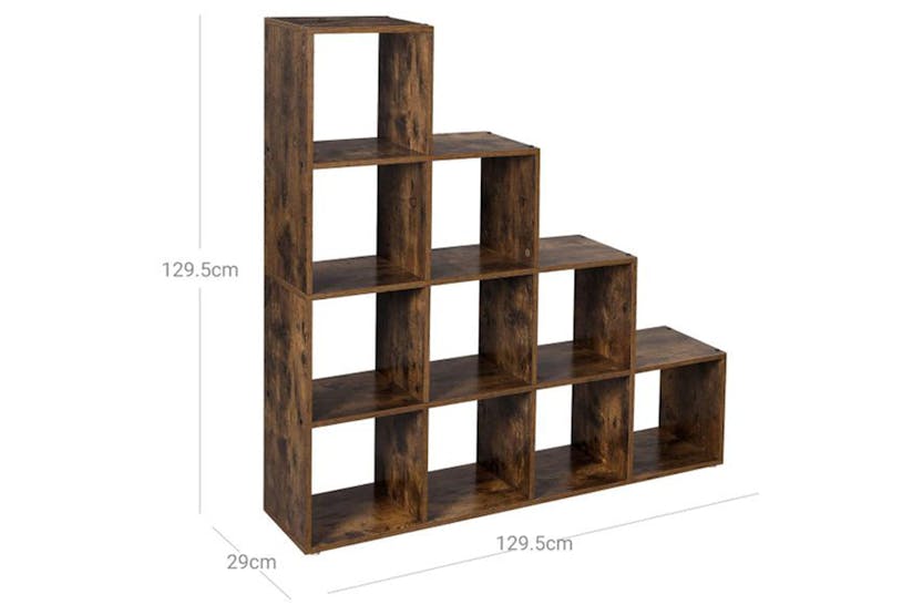 Vasagle LBC10BX Bookshelf with 10 Cubes