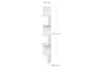 Vasagle LBC20WT Floating Corner Shelf | White