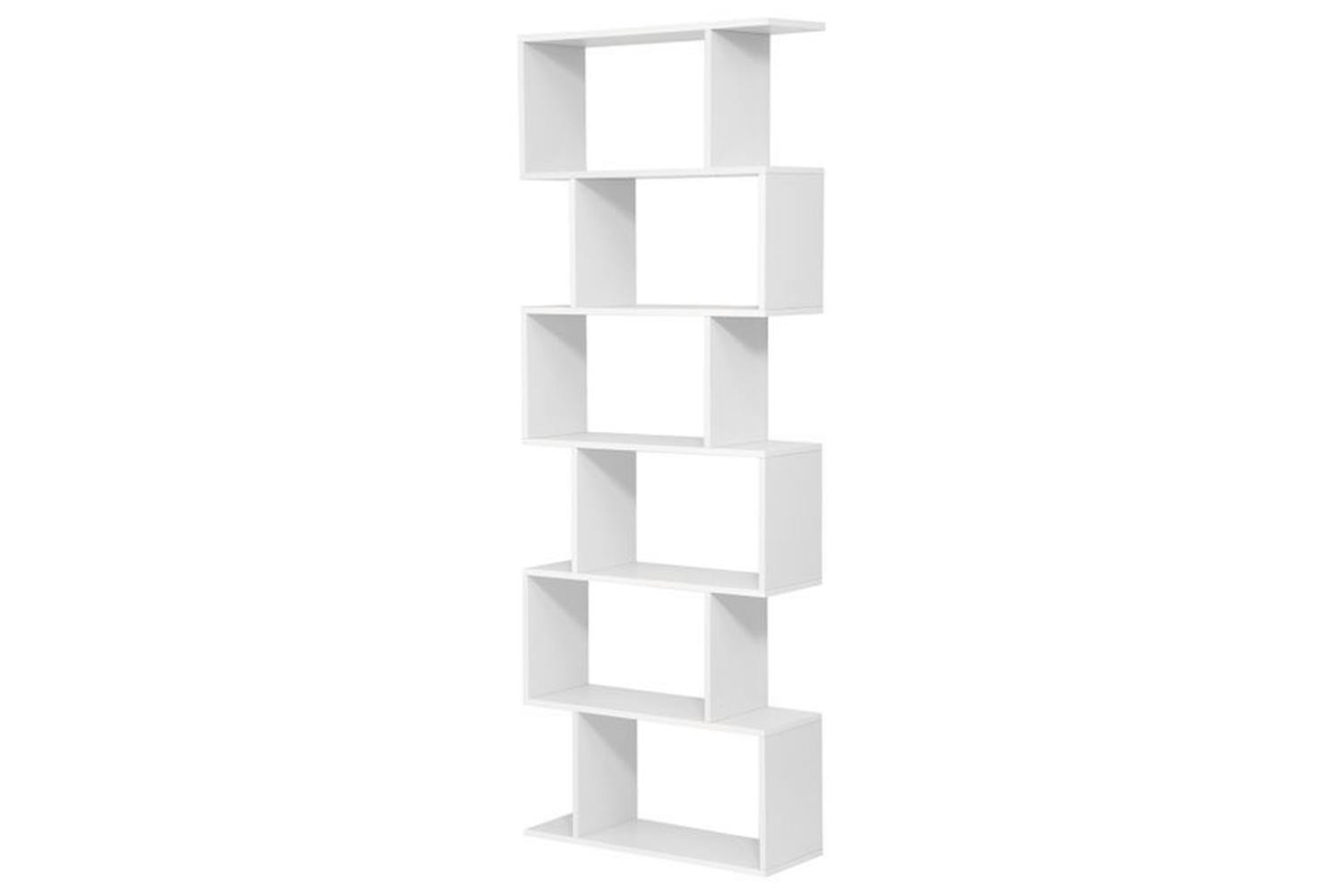 Vasagle LBC61WT Freestanding 6 Tier Bookcase