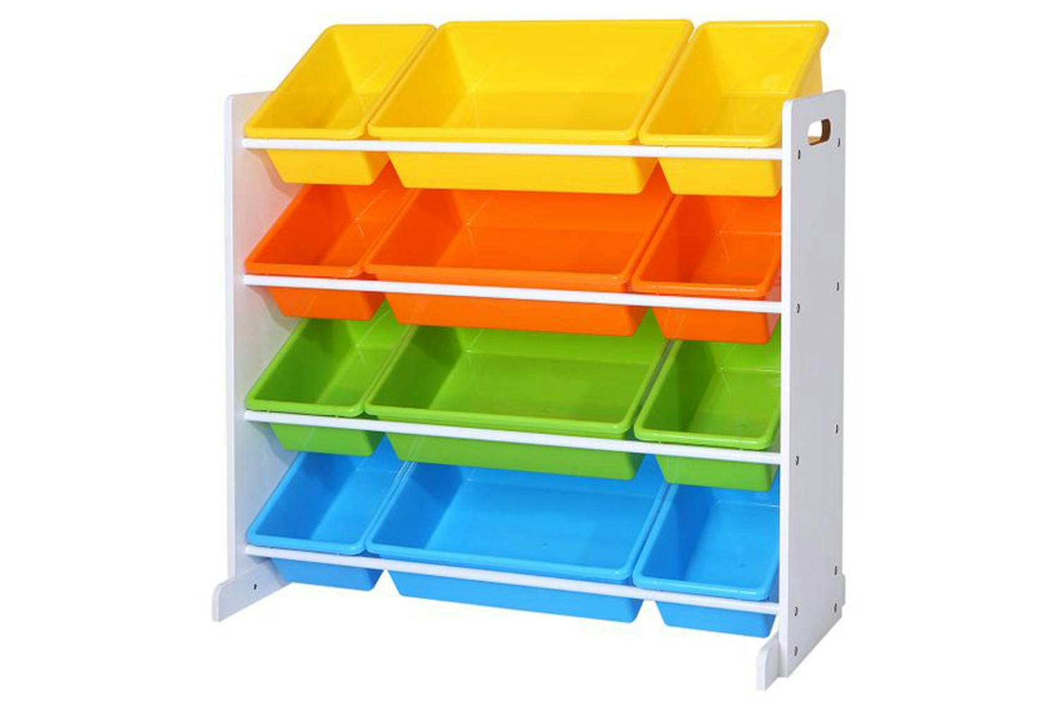 Songmics GKR04W Children's Room Shelf with Colorful Boxes