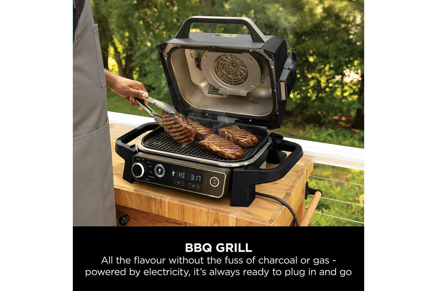 Ninja Woodfire Outdoor Electric BBQ Grill Smoker OG701UK