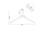 Songmics CRW003WT20 Plain Brackets Coat Hangers | 20 Pieces | White