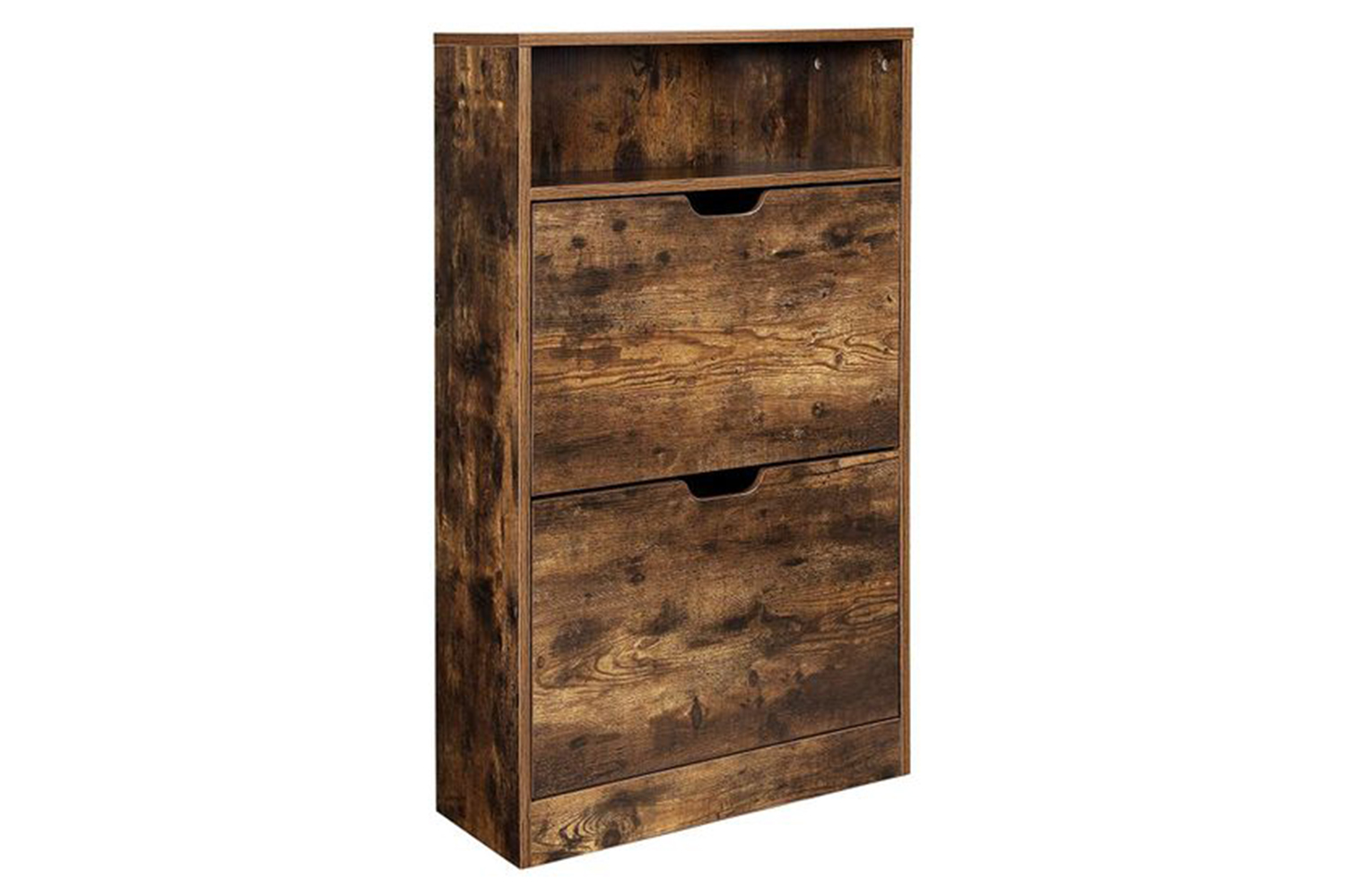 Vasagle LBC040X01 Shoe Cabinet with 2 Flaps | Vintage Brown