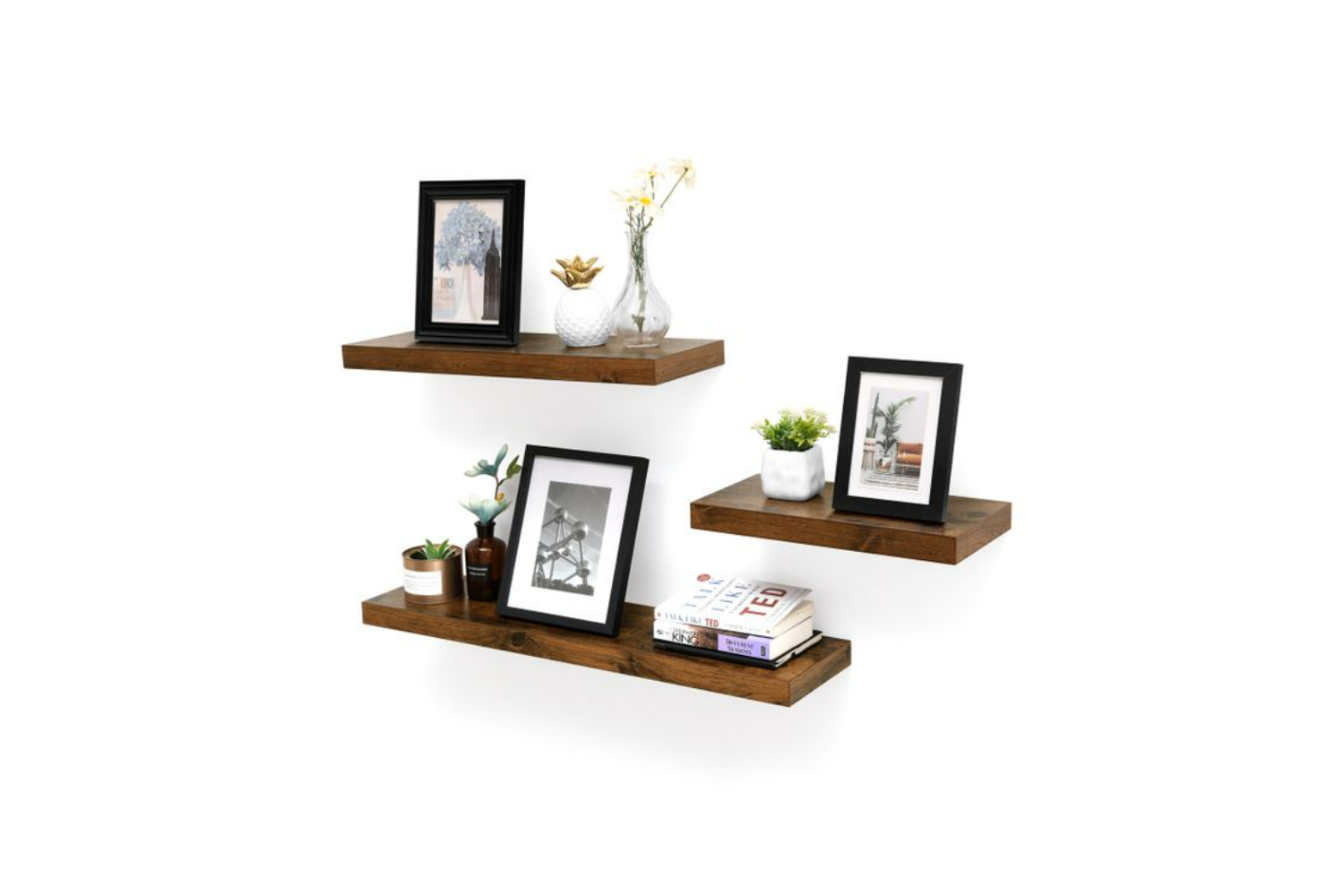 Vasagle LWS28BX Wood Look Wall shelf Vintage Ireland