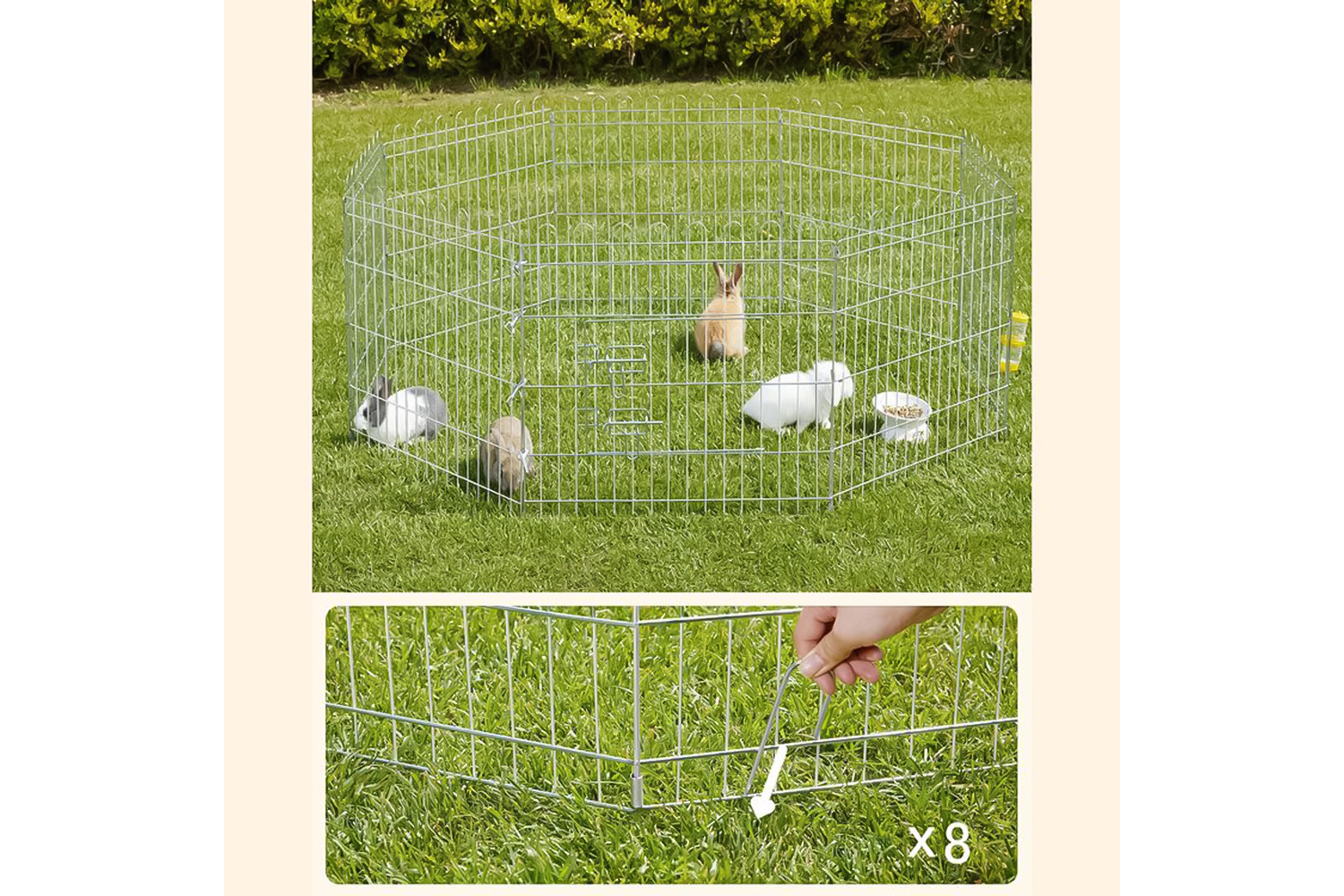 Feandrea PPK001W01 Puppy Run Made of Metal