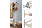 Songmics RDR101W02 Metal Clothes Rack with 2 Clothes Rails | White