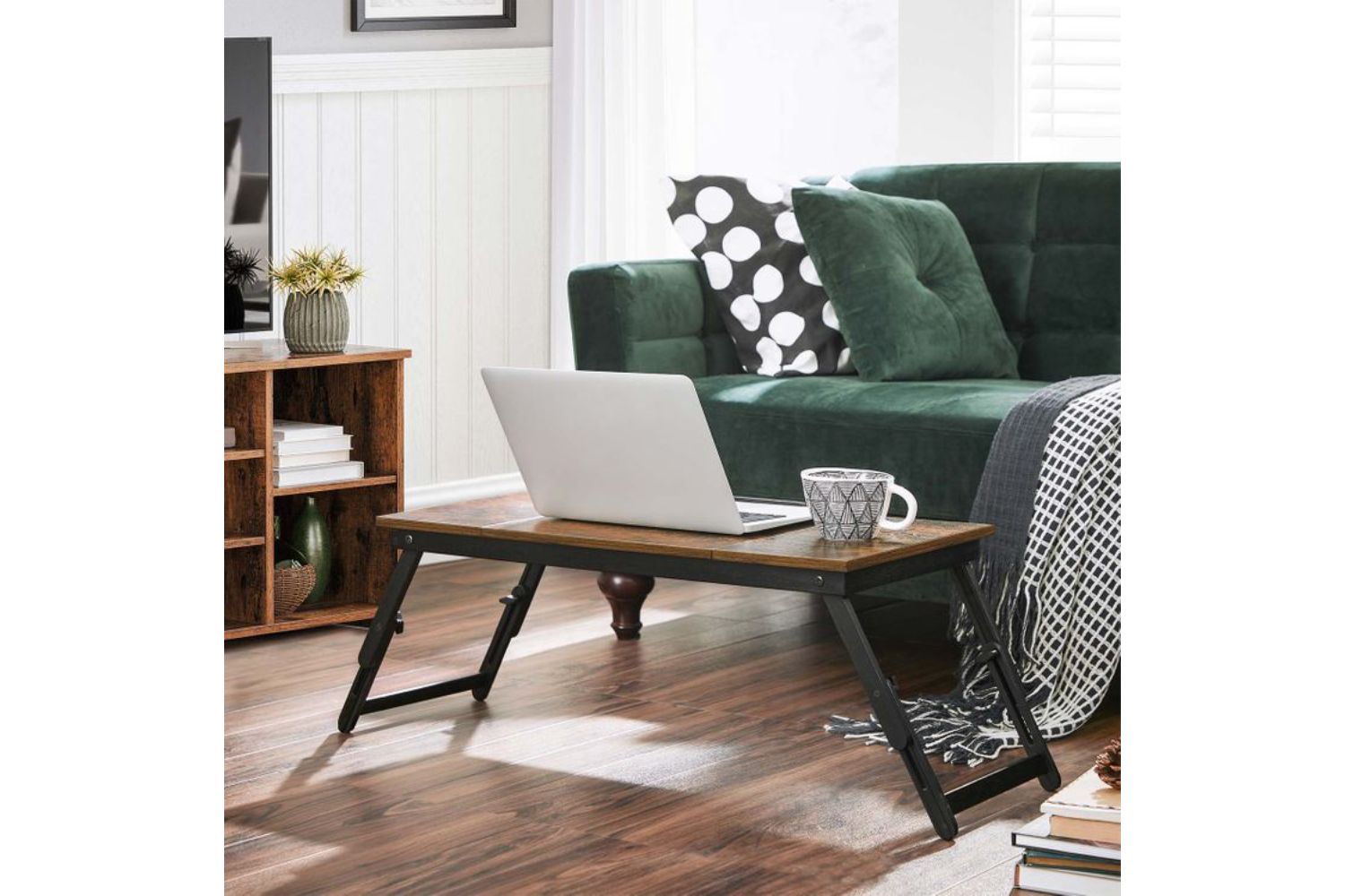 Songmics LLD110B01 Industrial Style Laptop Stand with Height Adjustable