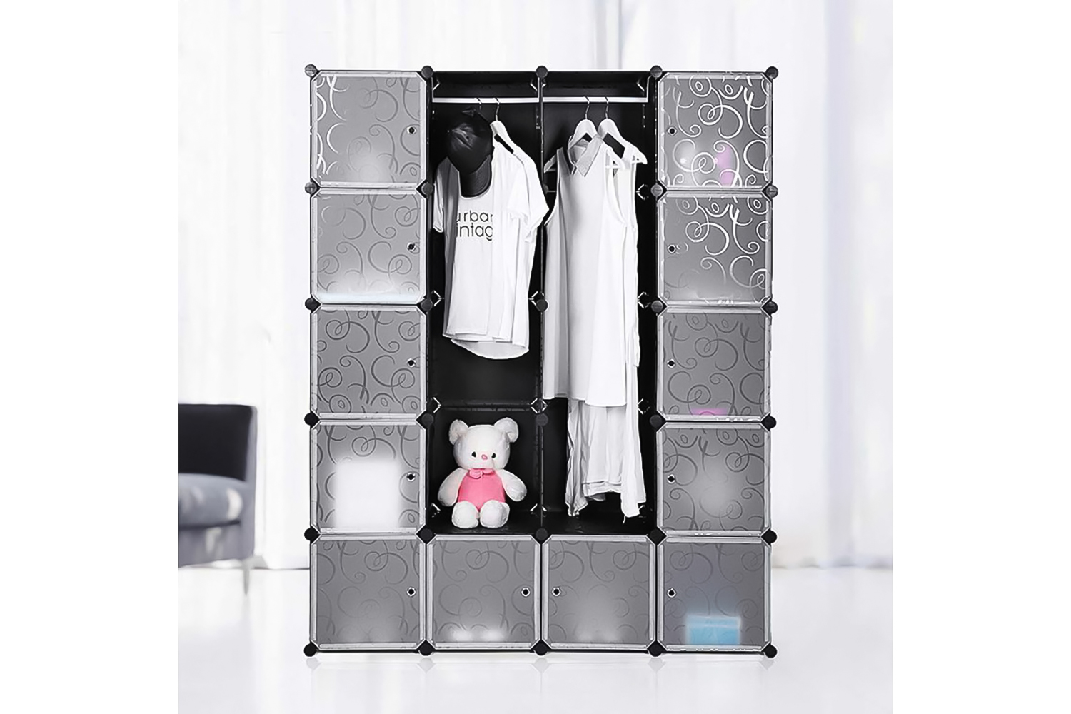 Songmics LPC30H Shelving Unit for Clothes | Black