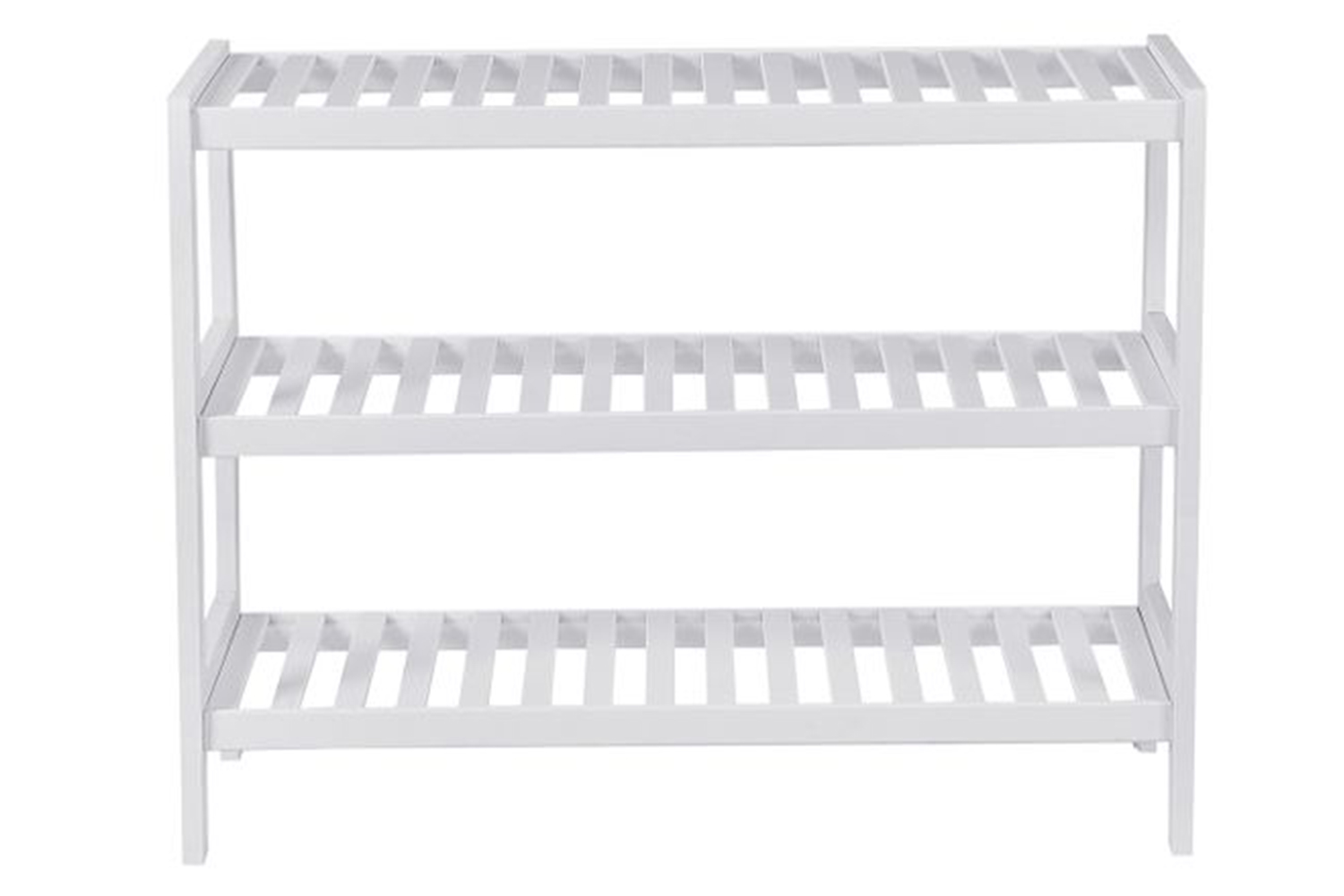 Songmics LBS13W Bamboo Shoe Rack | White