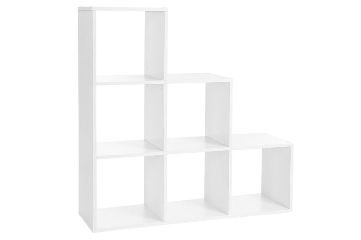 Vasagle LBC63WT Stair Shelf 6 Open Compartments | White