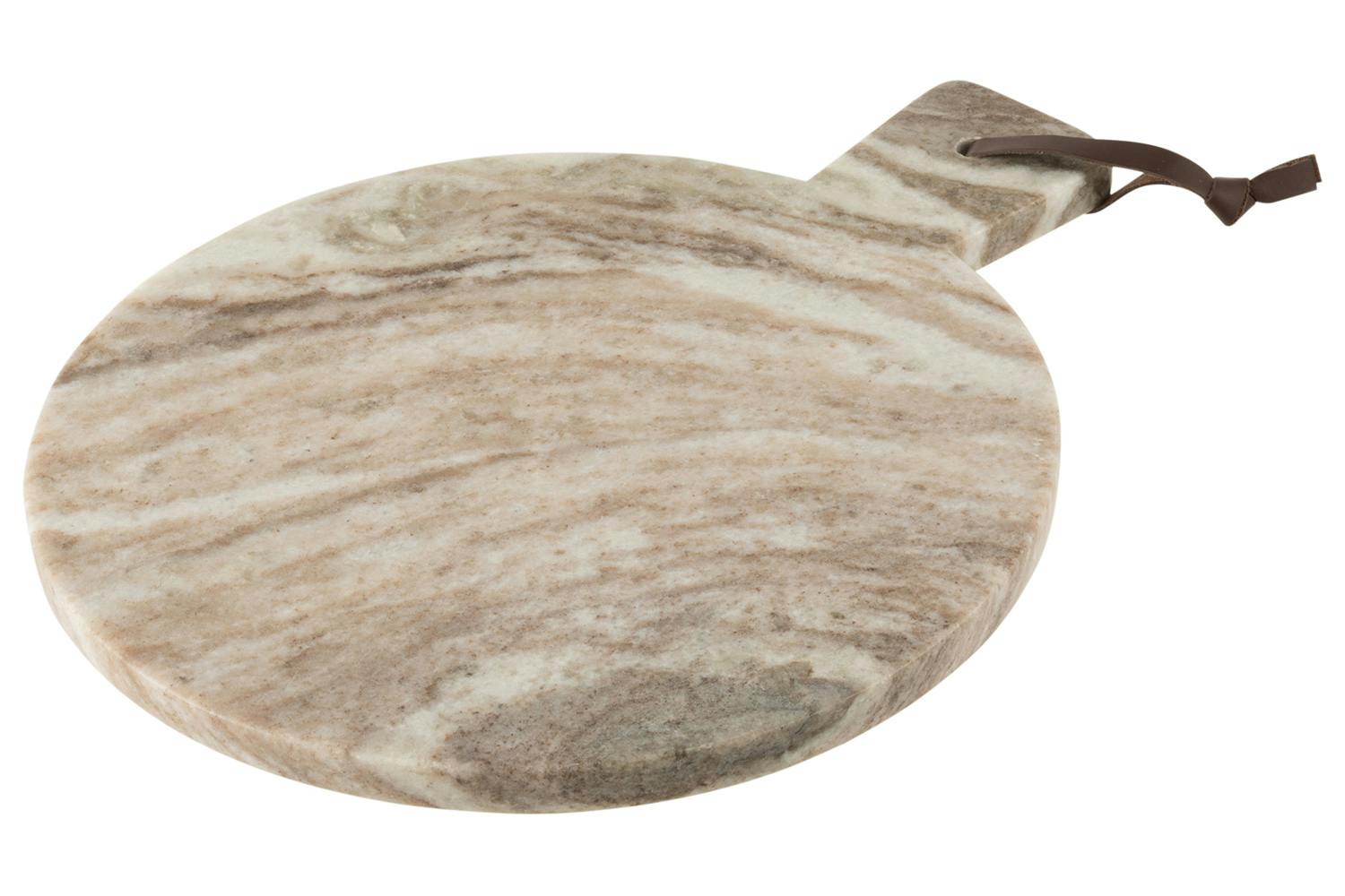 Plank Round | Marble | Multi | 30 cm