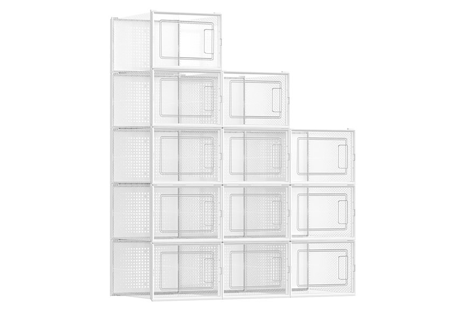 Songmics LSP12MWT Shoe Boxes | Set of 12