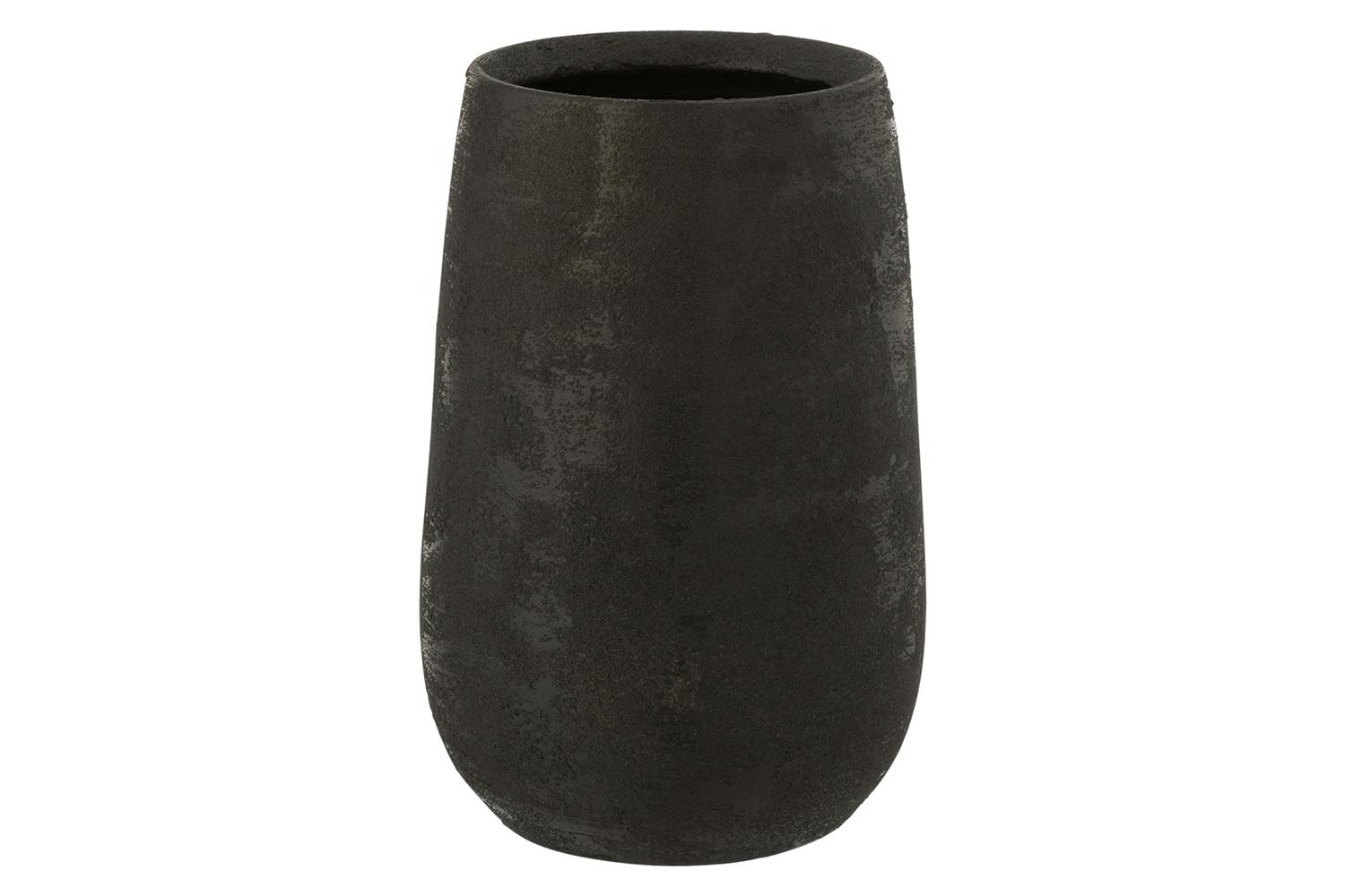 Vase Irregular Rouch | Ceramic | Black | Small