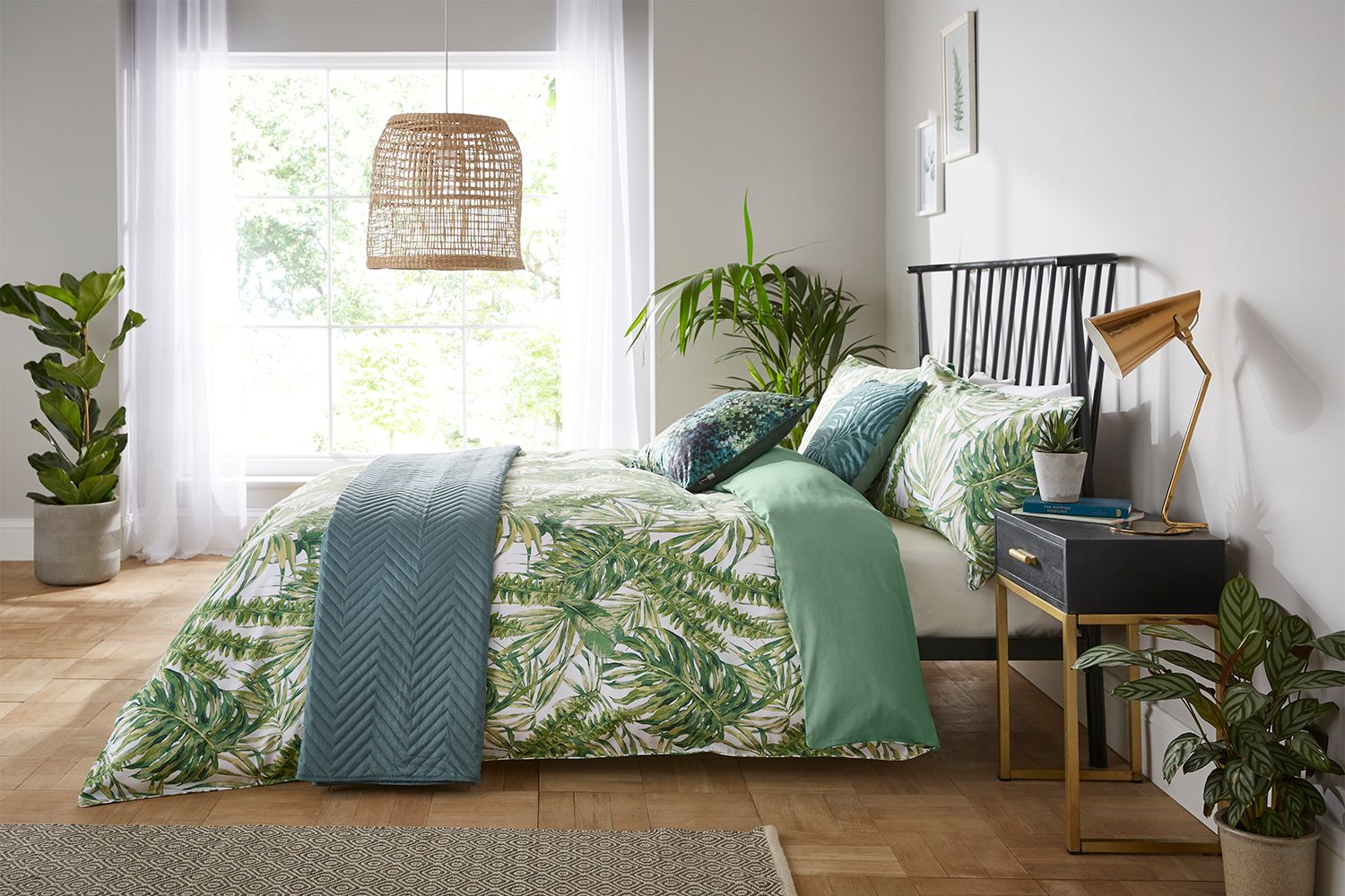 FBC Amazon Leaf Duvet Cover Green King Ireland