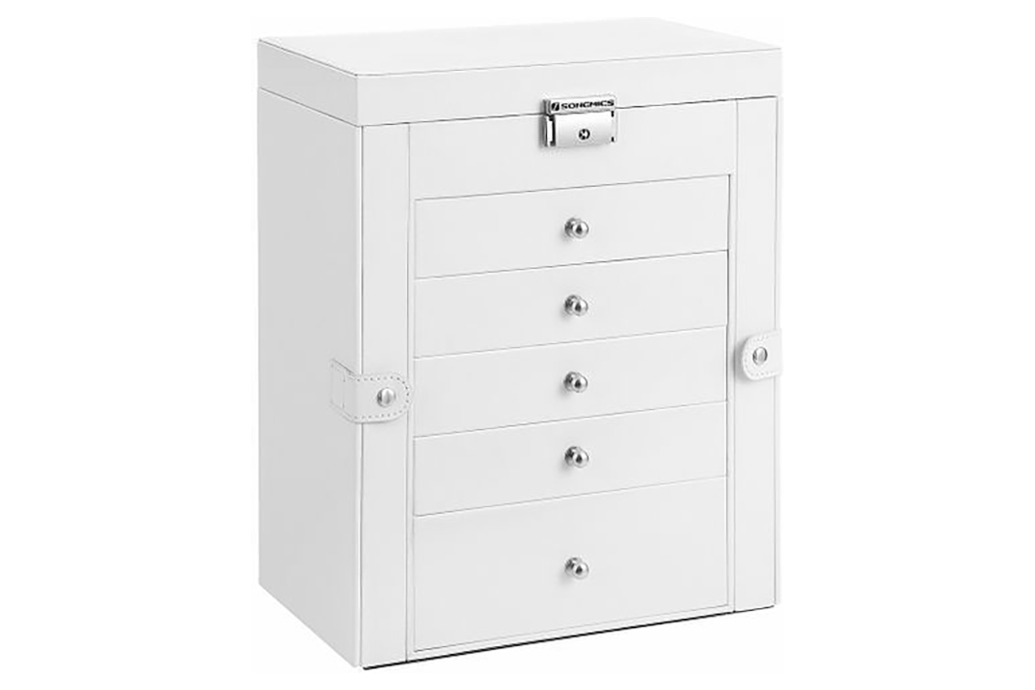 Songmics JBC152W01 Jewelry Box with 6 Level