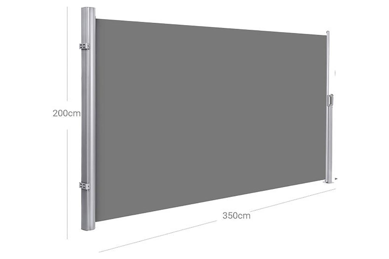 Songmics GSA205G01 Extendable Side Awning Grey Ireland