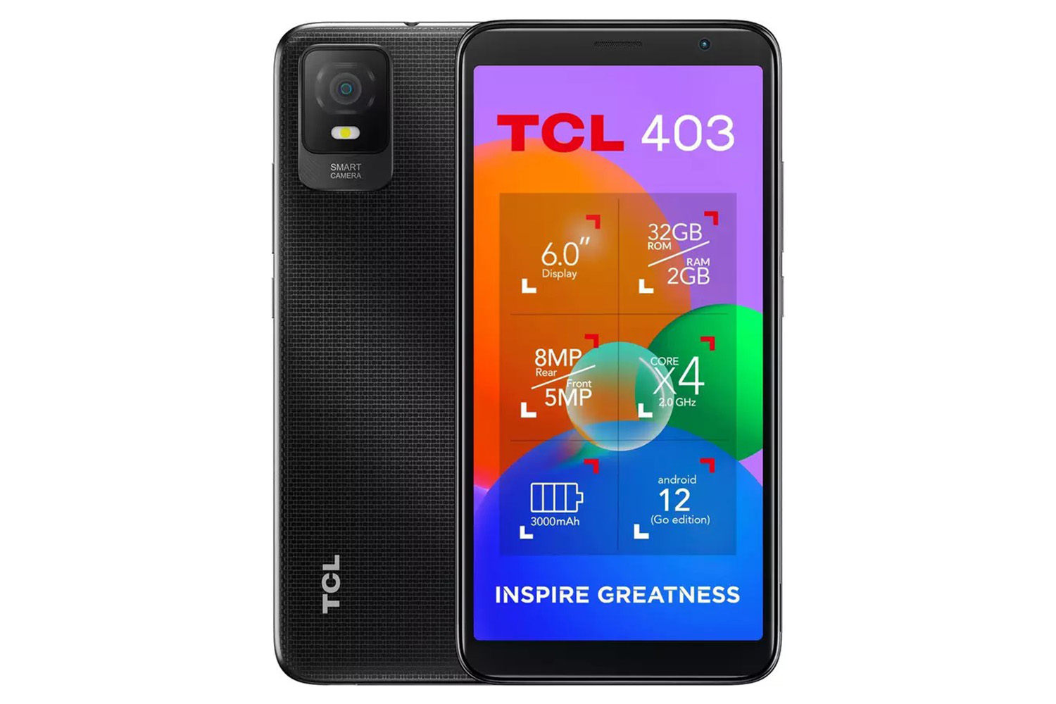 TCL 403 | 2GB | 32GB | Prime Black | Ireland