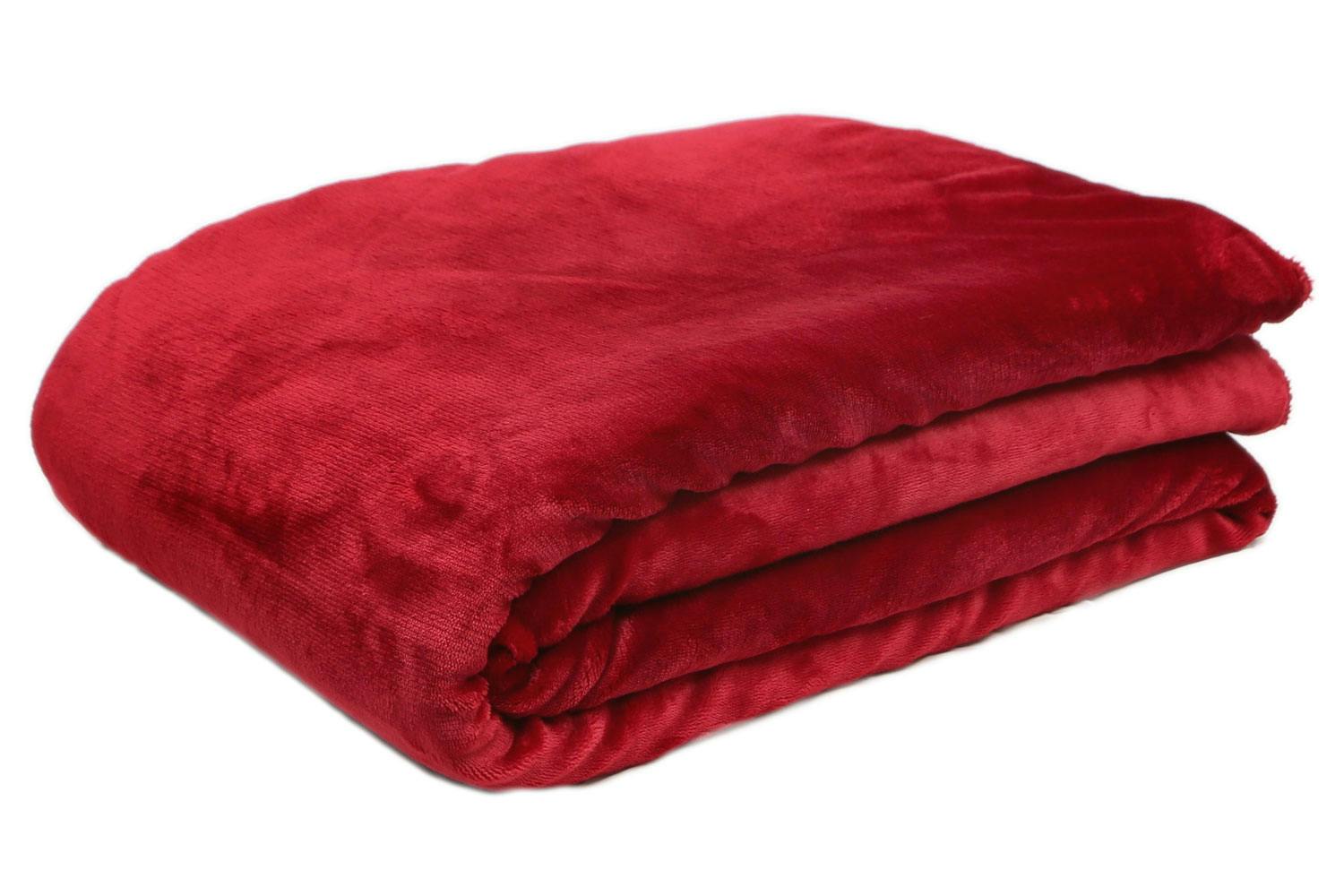 Scarlet Fleece Throw