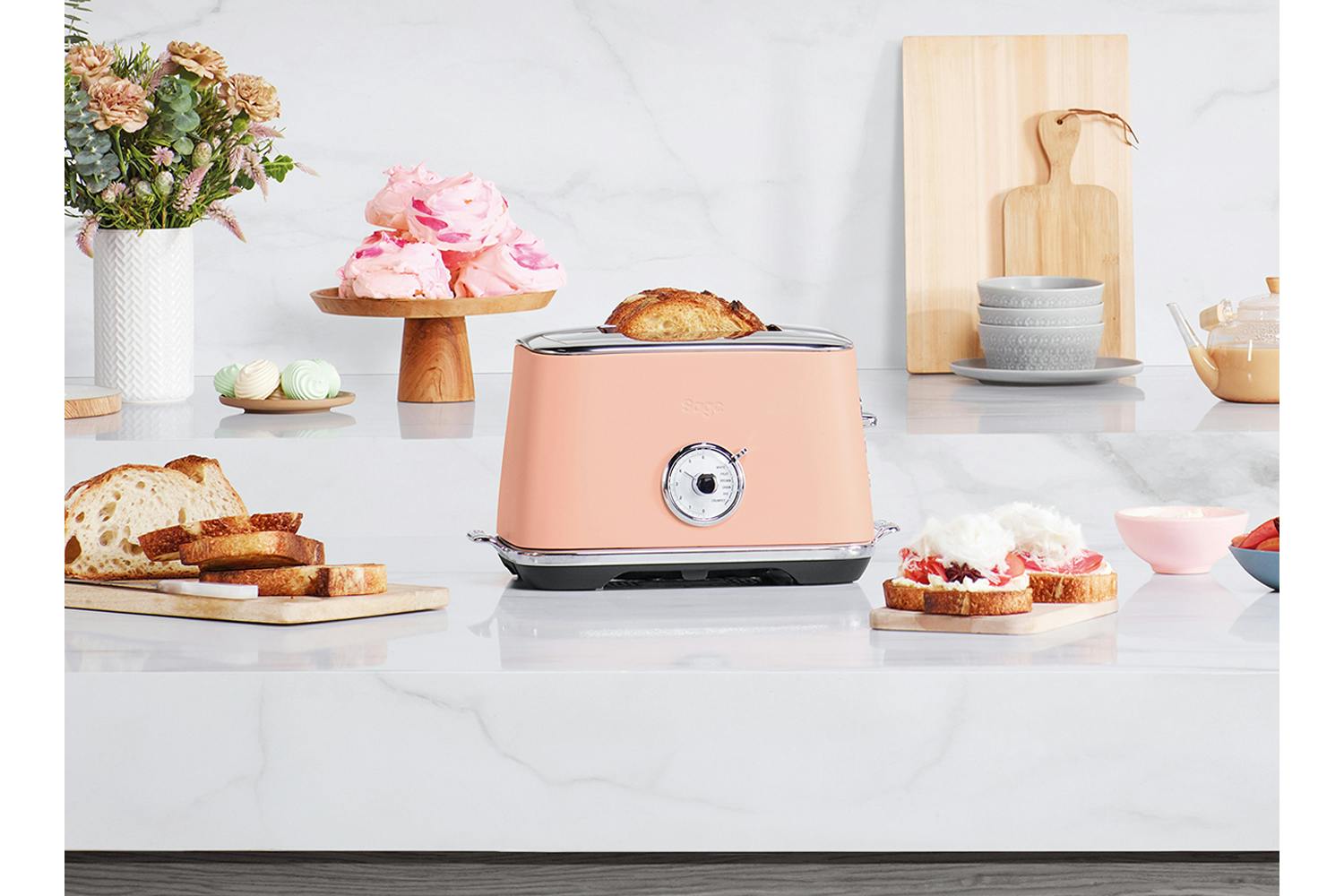 Sage The Toast Select Luxe 2 Slice Toaster | STA735RWM4GUK1 | Rosewater Meringue
