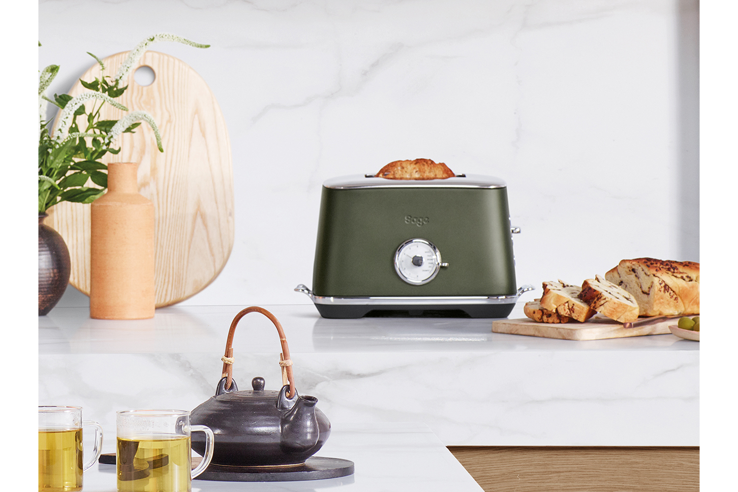 Sage The Toast Select Luxe 2 Slice Toaster STA735OLT4GUK1 Olive