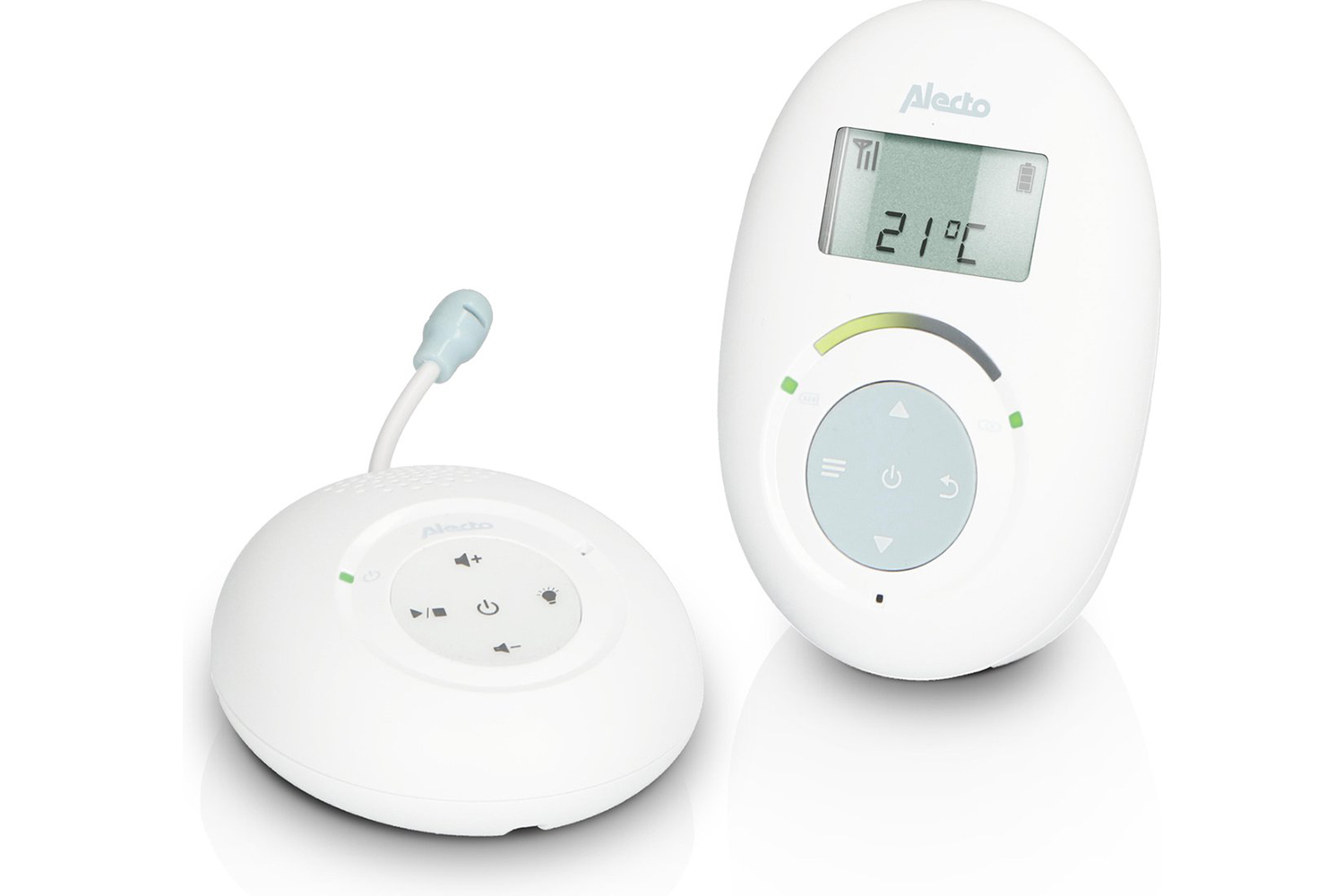 Alecto DBX120 Full Eco DECT Baby Monitor with Display | White/Blue