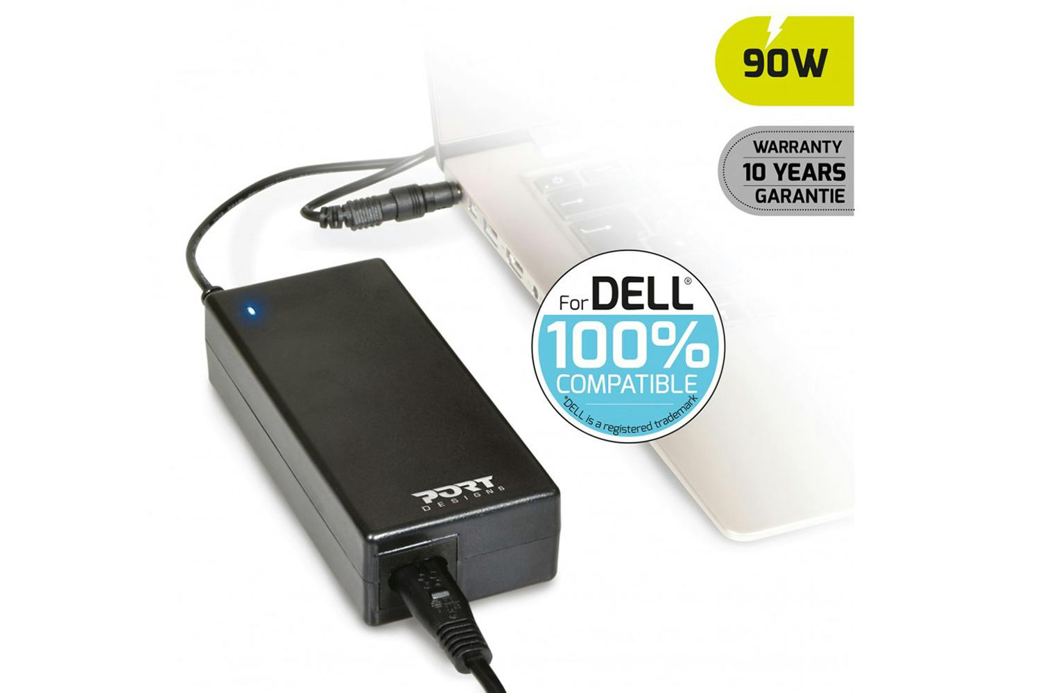 Port Designs 90W Dell Laptop Power Supply
