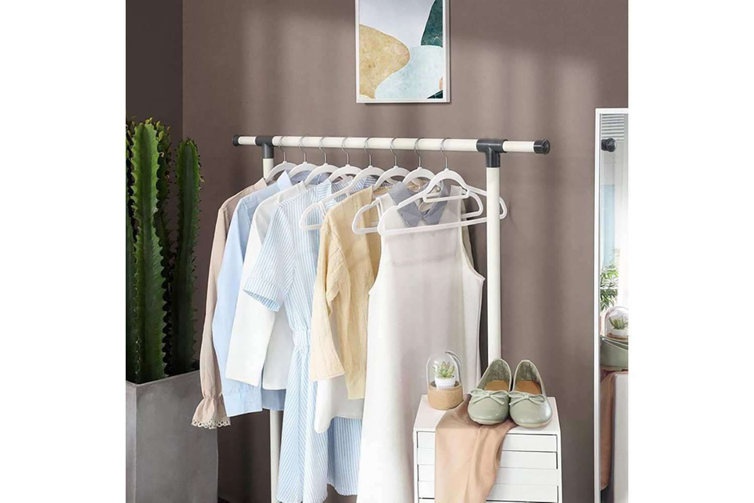 Songmics CRF020W01 Velvety Hanger | Set of 20