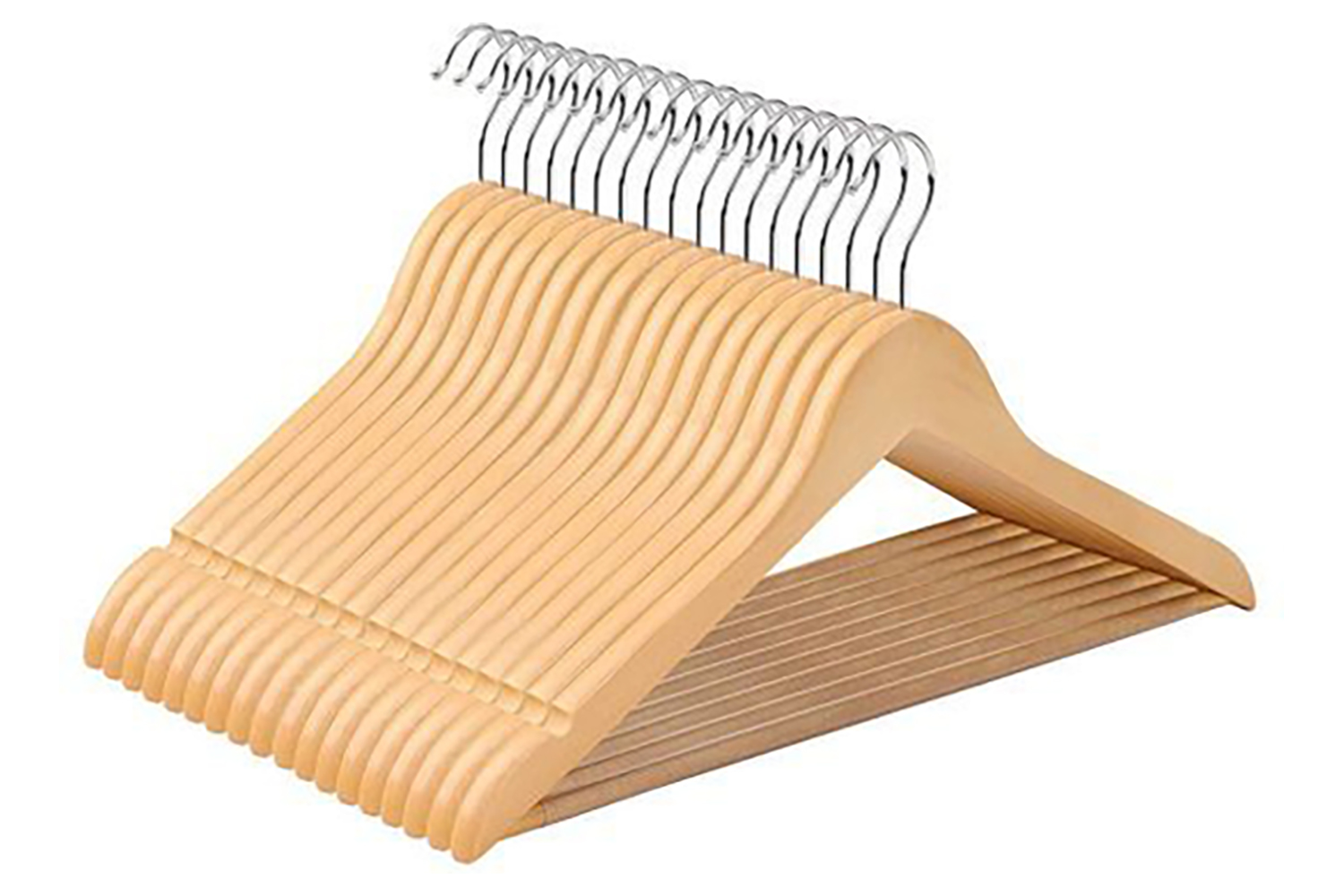 Songmics CRW001-50 17.5" Maple Wood Hanger