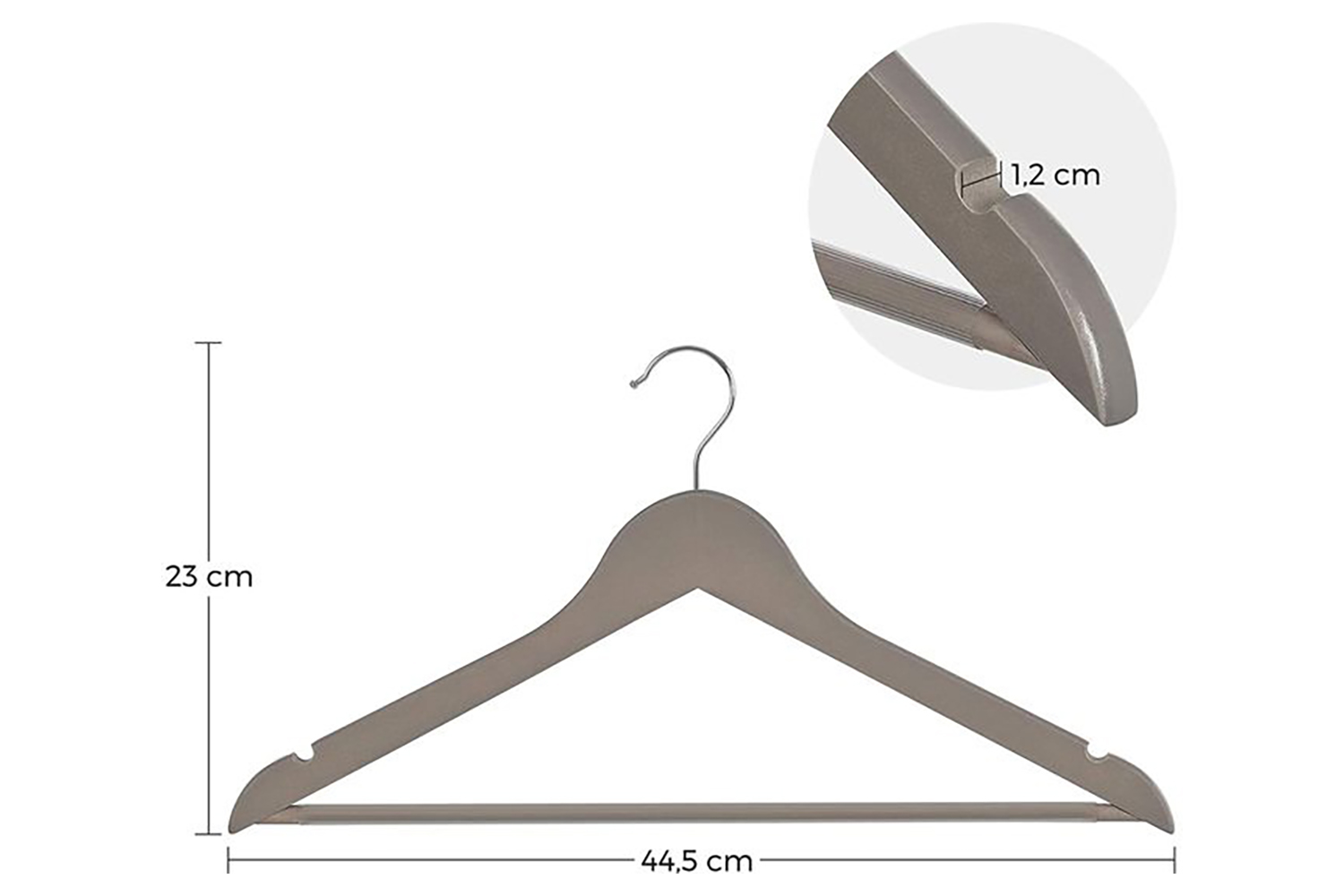 Songmics CRW001MB01 Suit Hangers Ireland