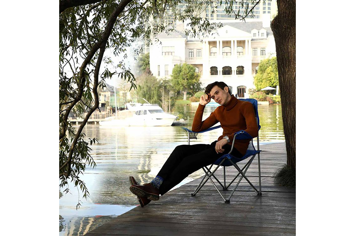 Songmics GCB08BU Comfortable Folding Chairs | Set of 2