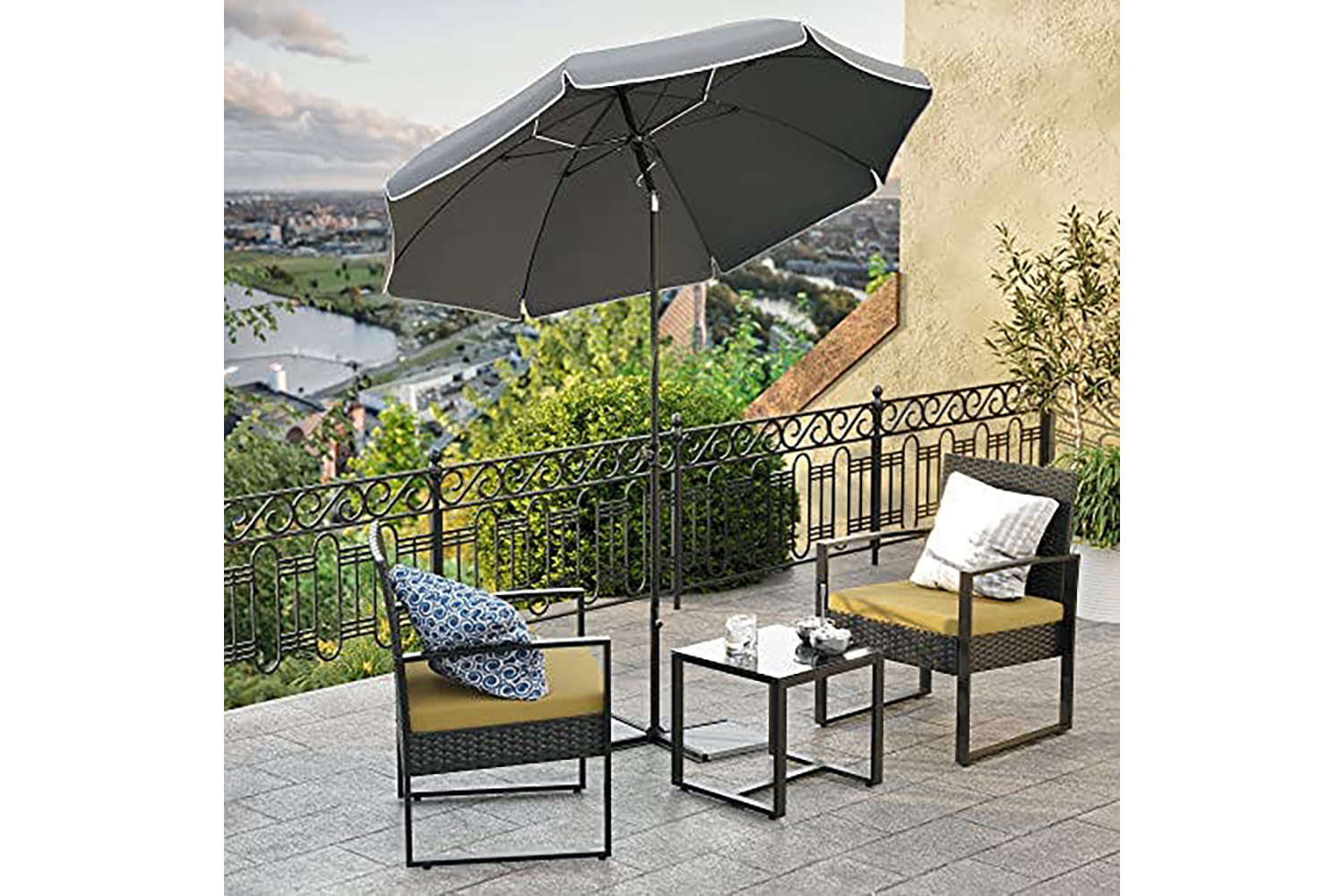 Songmics GPU065G01 Foldable Garden Parasol