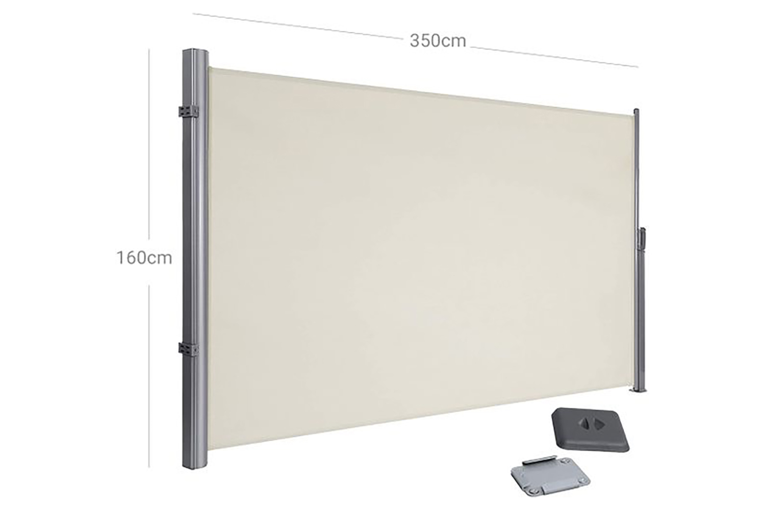 Songmics GSA165E Side Awning for Privacy and Sun Protection Ireland