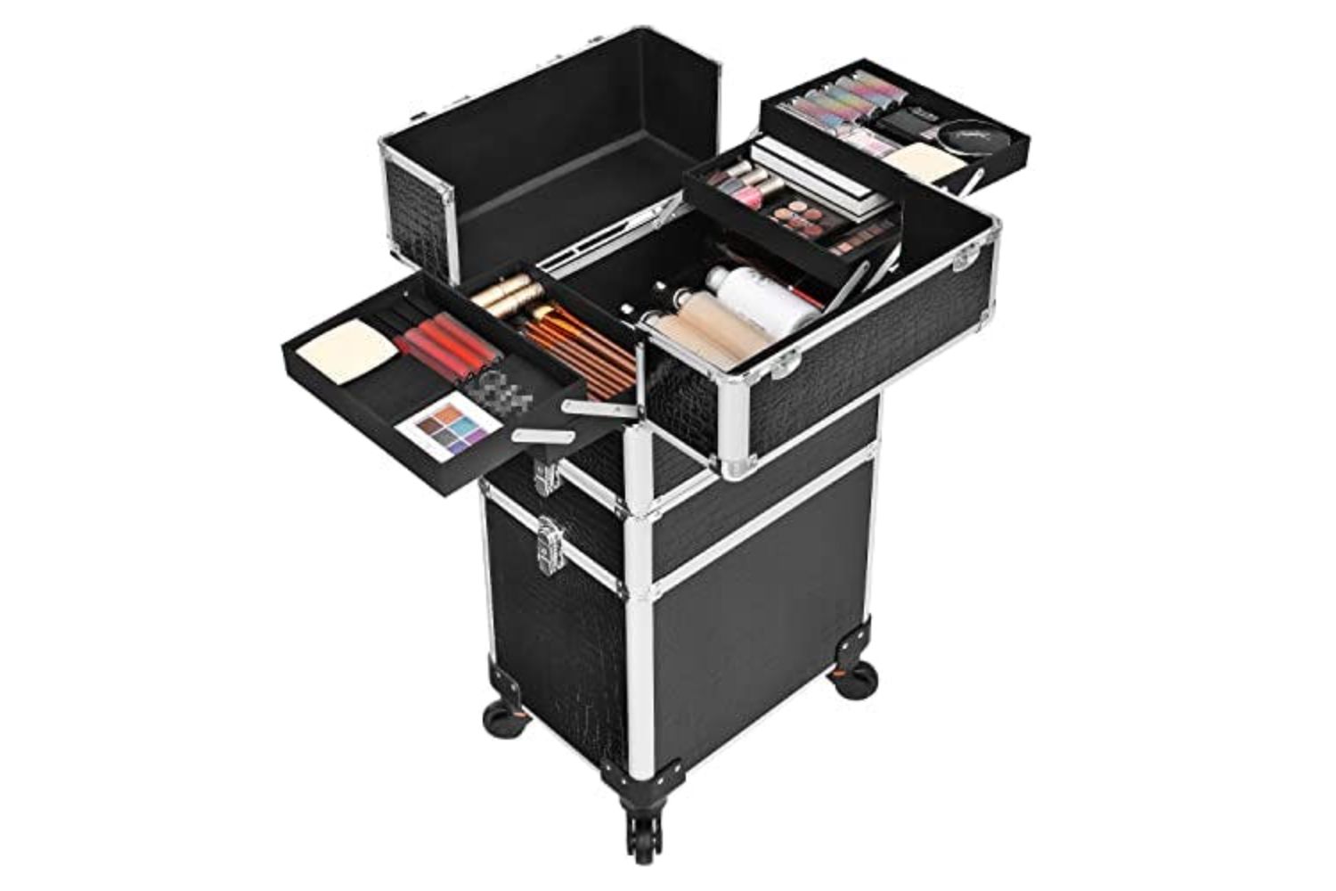 Songmics JHZ06B MakeUp Trolley 1 Drawer Black Ireland