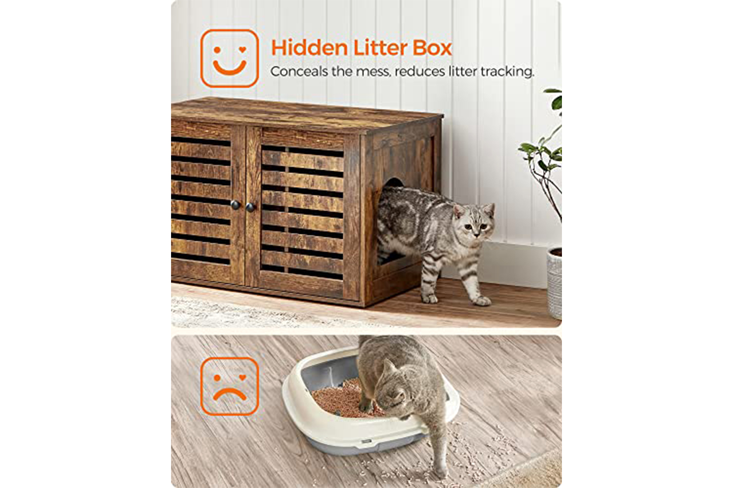 Feandrea PCL003X01 Litter Box with Doors Ireland