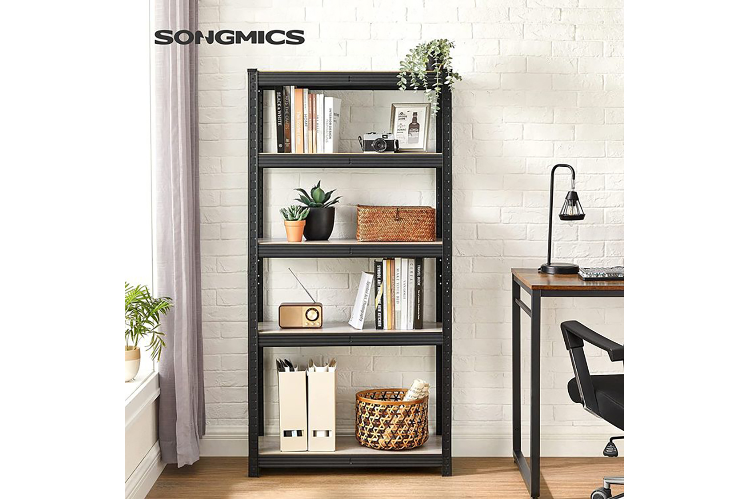 Songmics GLR030B11 5 Tier Storage Rack
