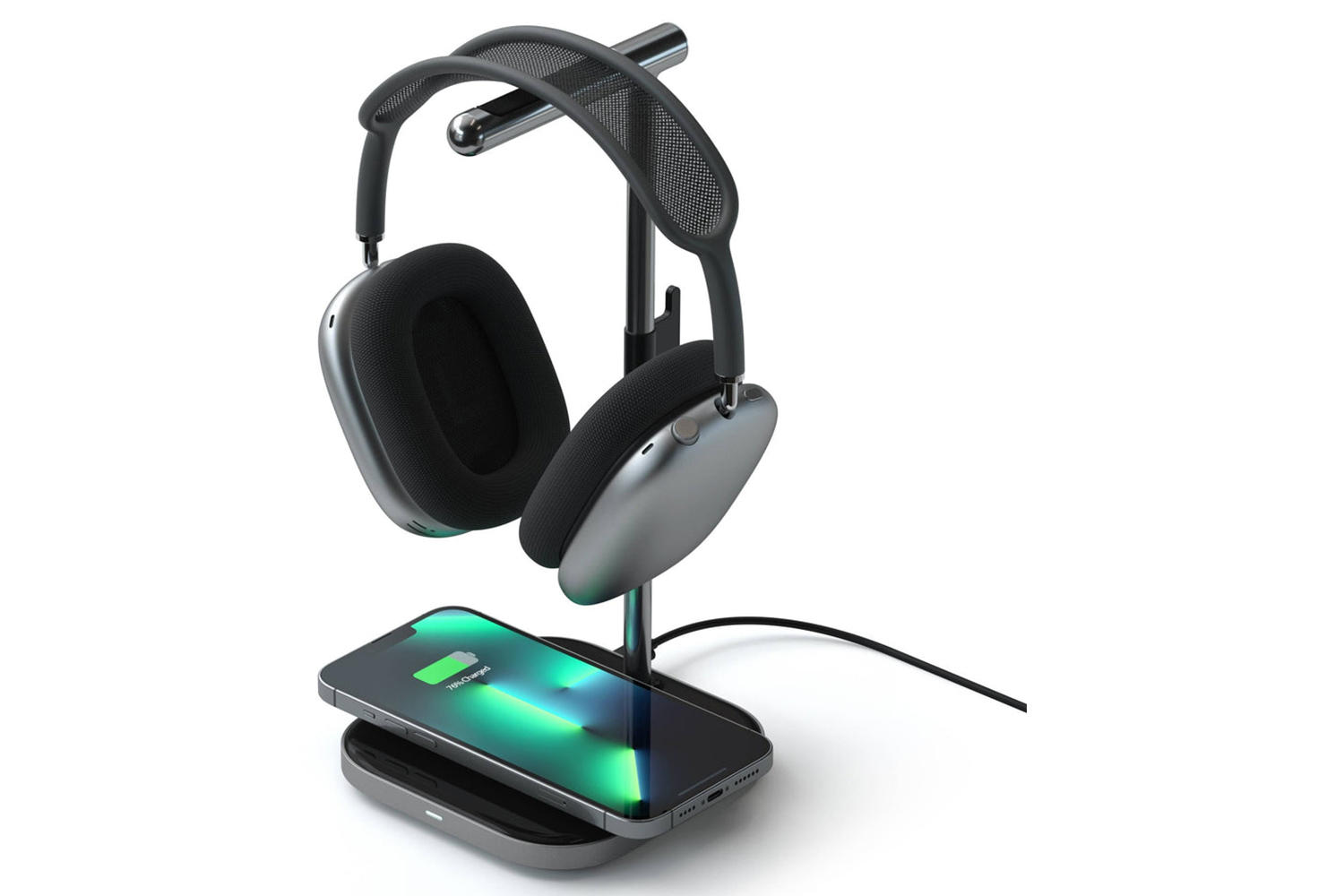 Headset stand 2024 wireless charging