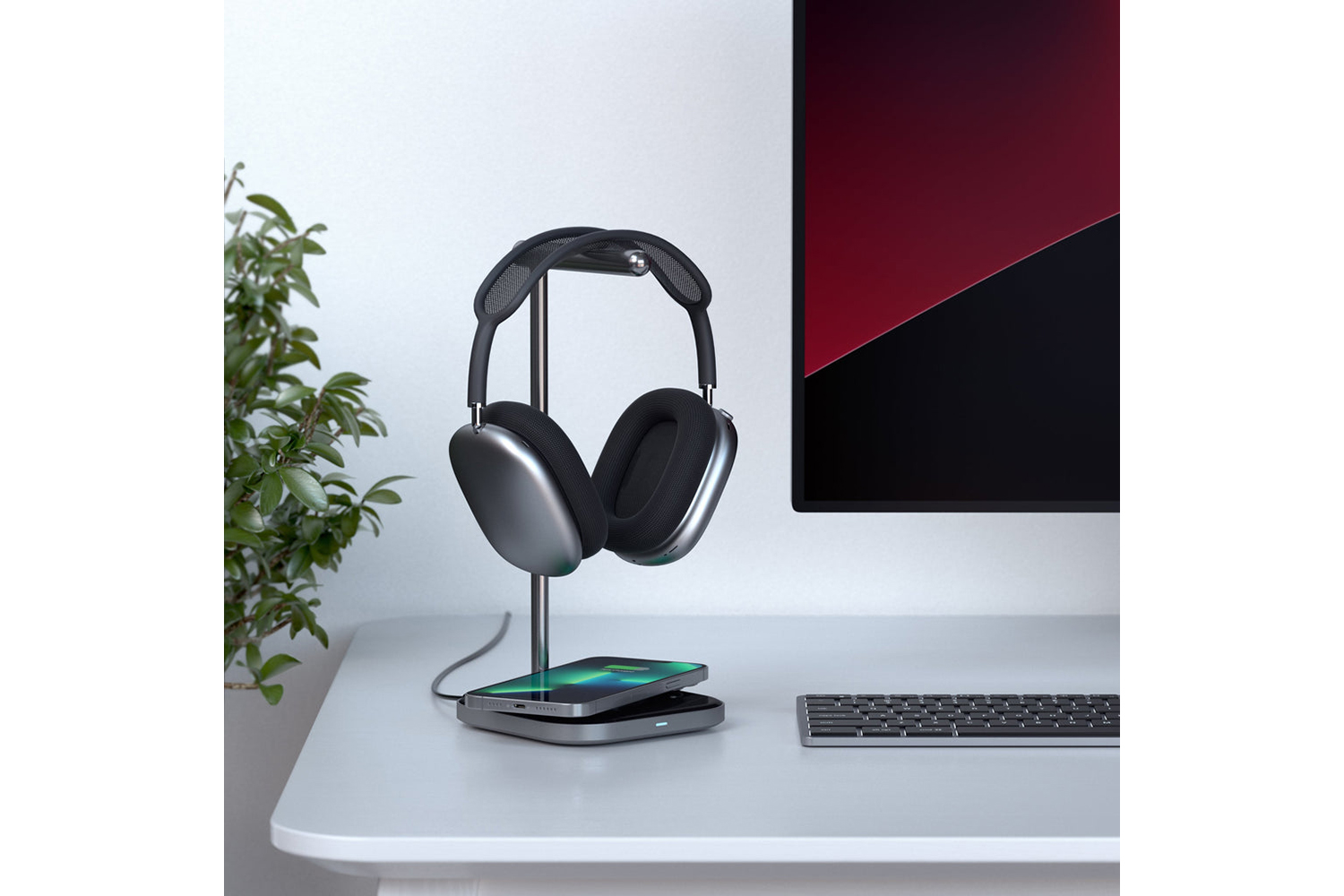 Headphone stand phone charger new arrivals