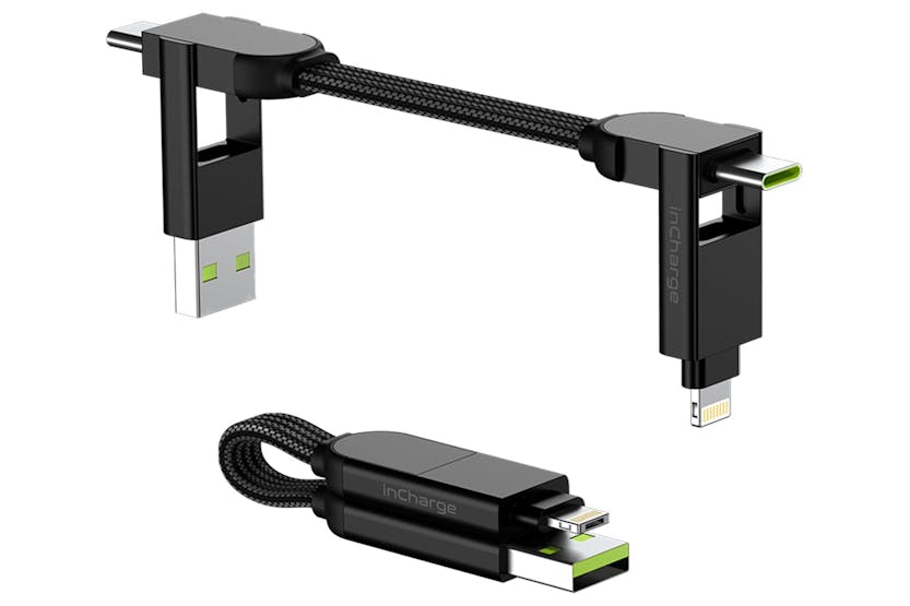 Rolling Square InCharge X Cable | Lava Black