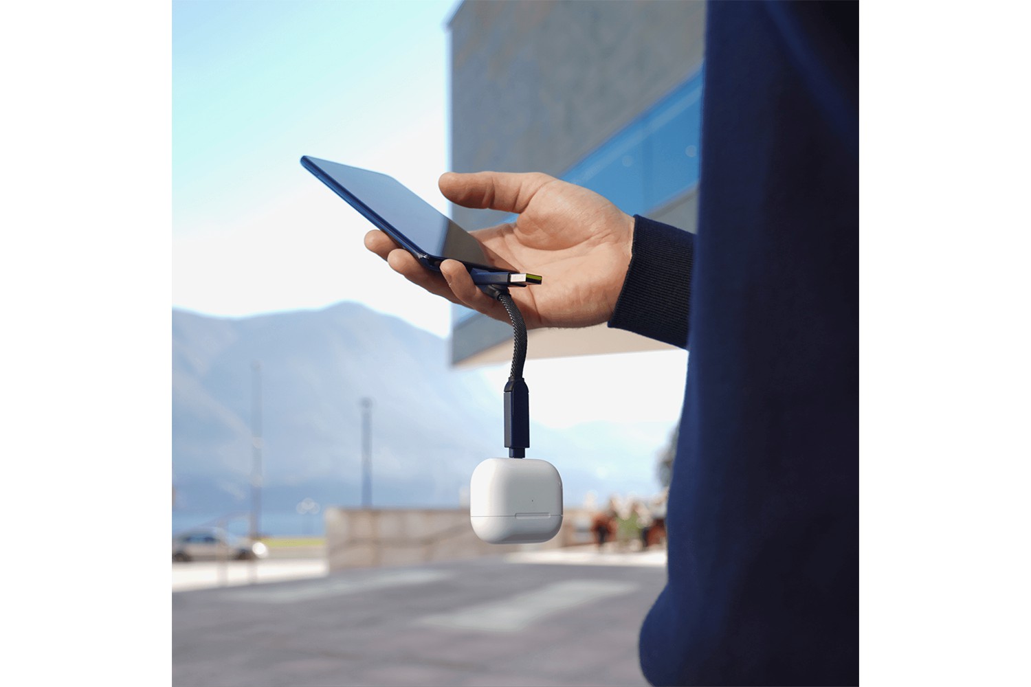 Rolling Square InCharge X Cable | Marble Beige