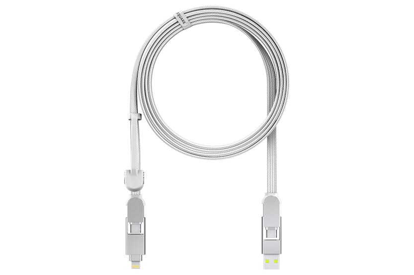 Rolling Square inCharge XL Cable | Glacier White | 2m