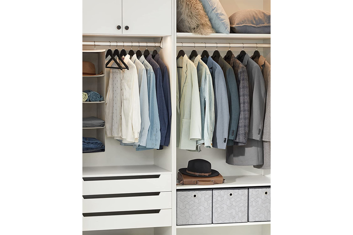 Songmics CRW02B-50 Wooden Hangers | Set of 50