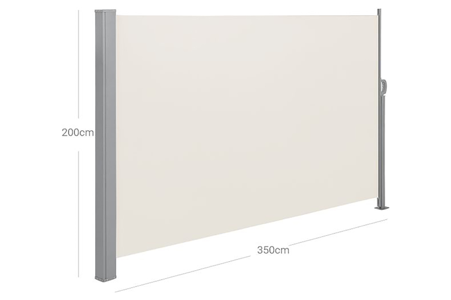 Songmics GSA205E02 Extendable Side Awning Beige Ireland