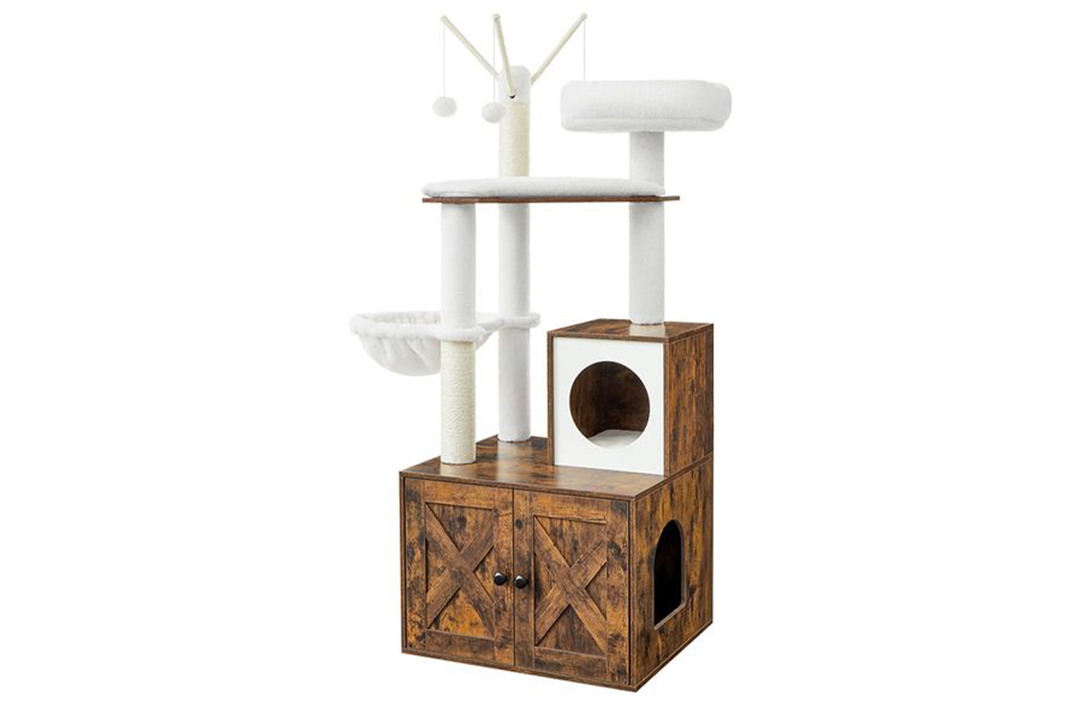 Feandrea PCT113X01 Cat Tree | Rustic Brown