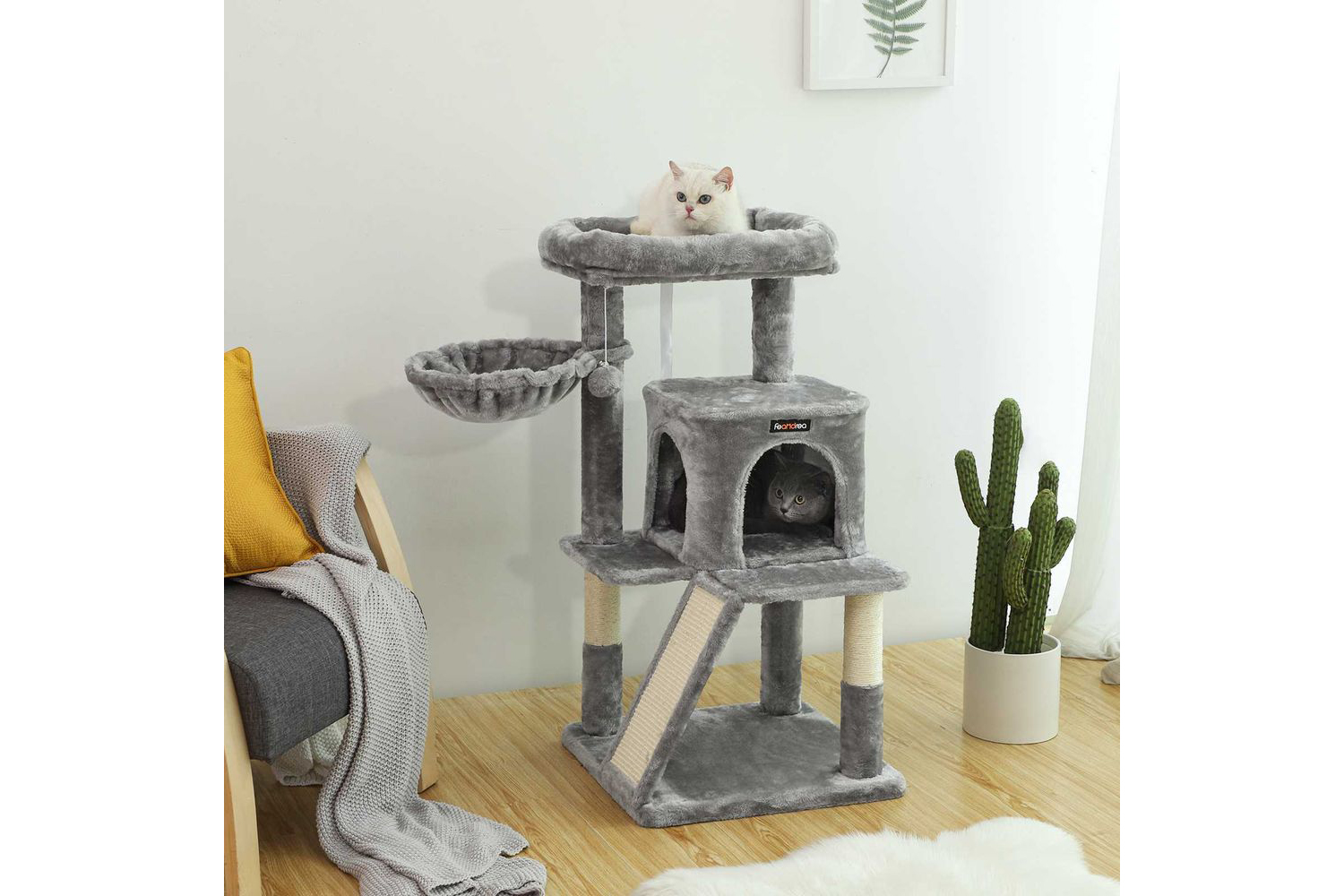 Feandrea PCT51M Scratching Post Cat Tree | Beige