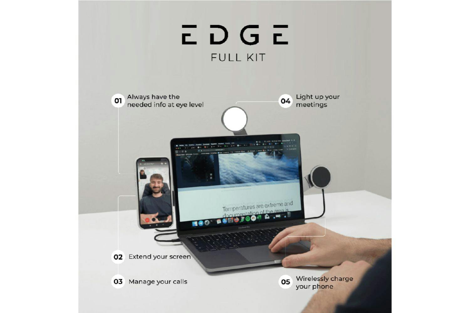 Rolling Square Edge Full Kit | Grey