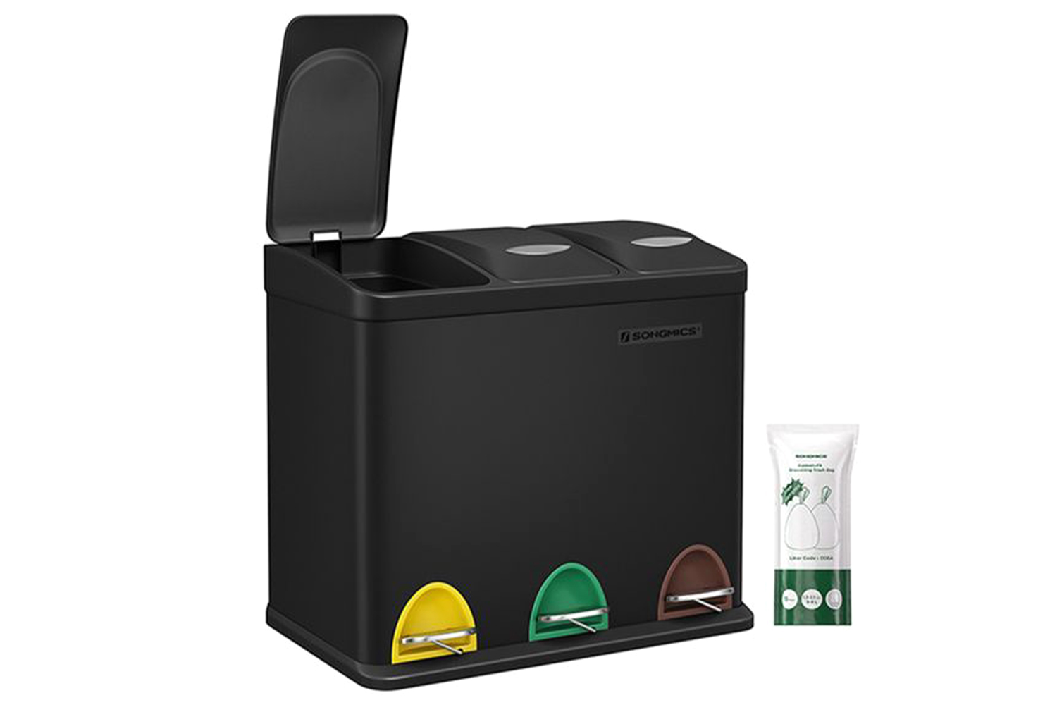 Songmics LTB24BK Garbage Can | 24 L